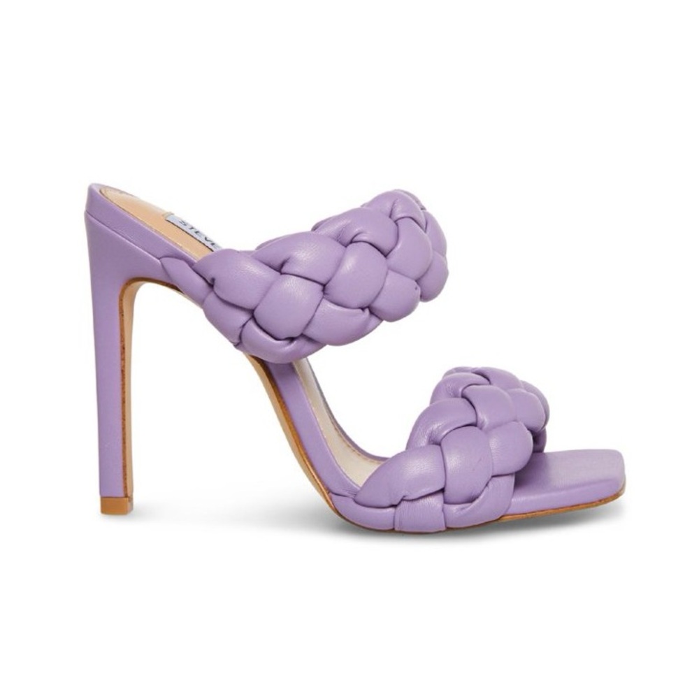 Steve Madden Kenley Braided Heeled Stiletto Sandals in lavender - 7.5